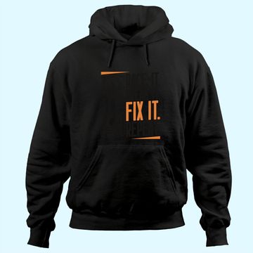 Discover Race It Break It Fix It Repeat as a racing team Hoodie