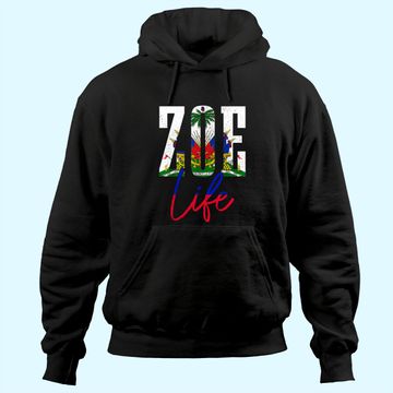 Discover Haiti Flag Zoe Haitian Life Pride Hoodie