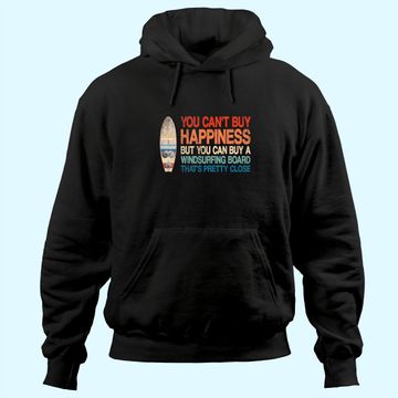 Discover Windsurfing Quote Retro Vintage Windsurfer Hoodie