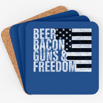 Discover Cigars Bourbon Guns & Freedom Coaster Flag Coaster