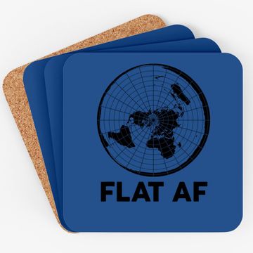 Discover Flat Earther Coaster Conspiracy Theory Society Af World Gift