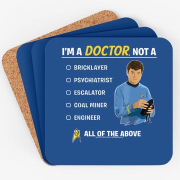 Discover Star Trek Original Series Mccoy I'm A Doctor Graphic Coaster