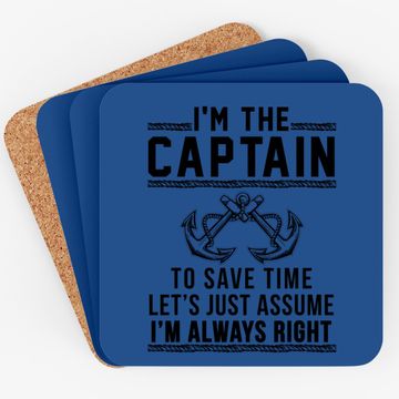 Discover Captain Of The Boat - Coaster Coaster
