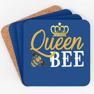 Discover Queen Bee Crown Coaster Cute Gift For Woman Beekeeper Coaster