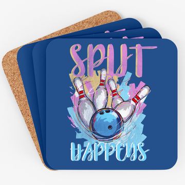 Discover Funny Bowling Coaster | "split Happens" | Bowling Lovers Gift