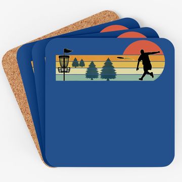Discover Cool Retro Disc Golf Sport Coaster