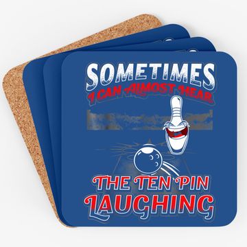 Discover Hear 10 Pin Laughing Funny Bowling Coaster