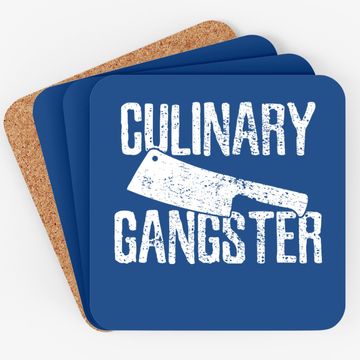 Discover Black Chef Cook Cooking Culinary Gangster Vintage Black Coaster Small