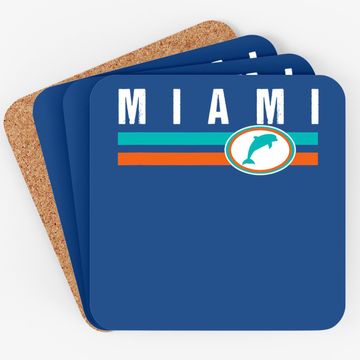 Discover Miami Coaster Retro Dolphin