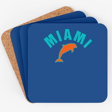 Discover Miami Coaster Retro Dolphin
