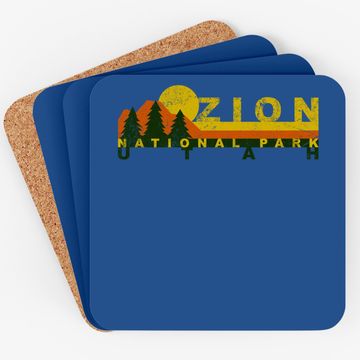 Discover Zion National Park Sunny Mountain Treeline Coaster