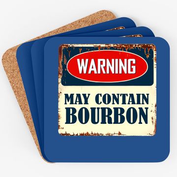 Discover Warning May Contain Bourbon Coaster