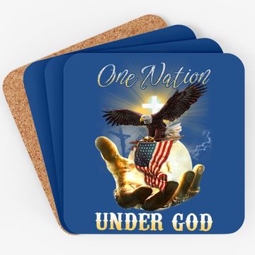 Discover Eagle Usa Christian Patriot One Nation Under God Coaster