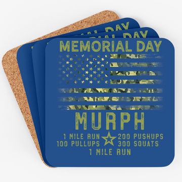 Discover Murph Challenge Memorial Day Wod Workout Gear 2021 Coaster