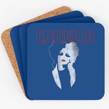 Discover Cruella Dark Portrait Coaster