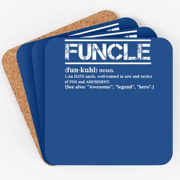 Discover Cool Uncle Gift Uncle B-day Present Funcle Definition Uncle Coaster
