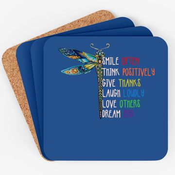 Discover Motivation Inspiration Cute Dragonfly Coaster