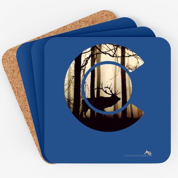Discover Colorado Flag Logo Elk Hunting Coaster Coaster
