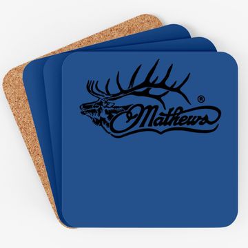 Discover Mathews Elk Hunting Logo'd Archery Coaster