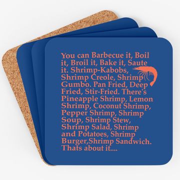 Discover Nirvan Forrest Gump L Forrest Gump Shrimp Quote Coaster