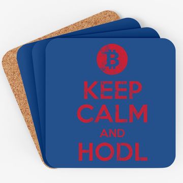 Discover Bitcoin & Crypto Keep Calm And Hold Coaster