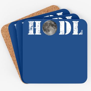 Discover Crypto Merch, Hodl Moon Cryptocurrency  coaster