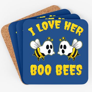 Discover I Love Her Boo Bees Coaster