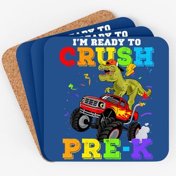 Discover Cool I'm Ready To Crush Pre-k Monster Truck Dinosaur T-rex Coaster