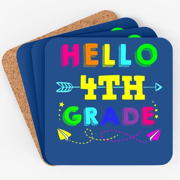 Discover Hello 4th Grade Back To School Coaster