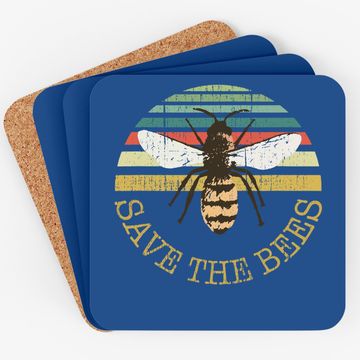 Discover Bee Beekeeper, Save The Bees Apiary Design Coaster