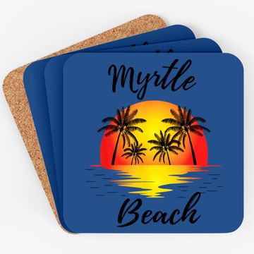 Discover Myrtle Beach Coaster Sunset Palm