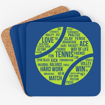 Discover Tennis Quote Coaster
