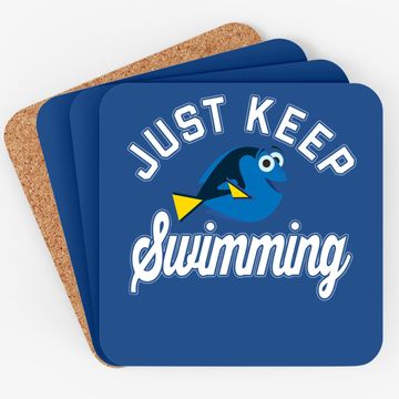 Discover Finding Dory Keep Swimming Quote Coaster
