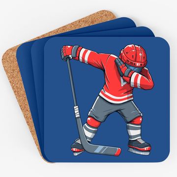 Discover Ice Hockey Dab Apparel, Dabbing Player Youth Coaster