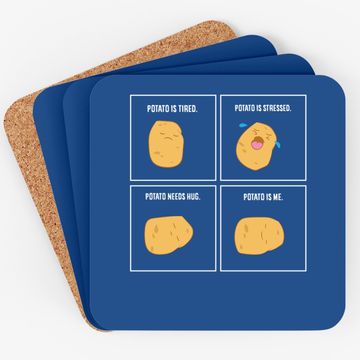 Discover Potato Meme I'm A Potato Vegetarian Vegetable Coaster