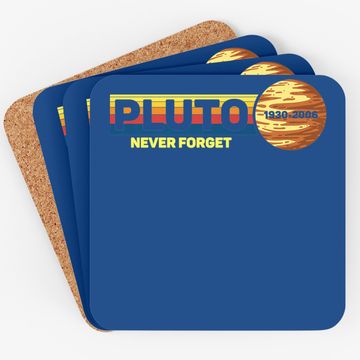 Discover Pluto Never Forget Science Space Retro Coaster