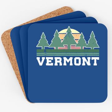 Discover Vermont Coaster Retro Vintage Coaster