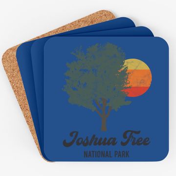 Discover Retro Joshua Tree National Park Vintage Hiking Camping Coaster
