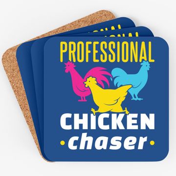 Discover Professional Chicken Chaser Funny Chickens Farming Coaster