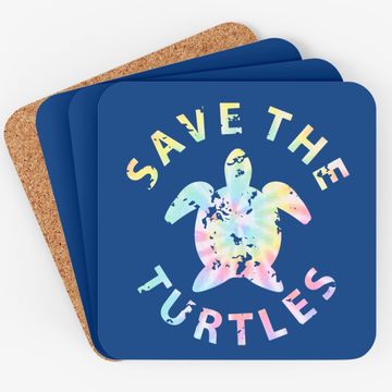 Discover Save The Turtles Tie Dye Coaster