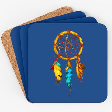 Discover Native American Dreamcatcher Feather Coaster