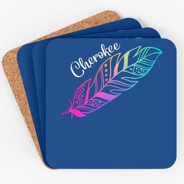 Discover Feather Coaster Native American Cherokee Tribe Coaster