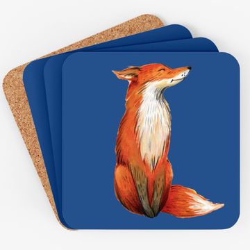 Discover Watercolor Fox Coaster