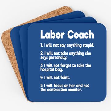 Discover Labor Coach Expecting Dad Rules Papa Coaster