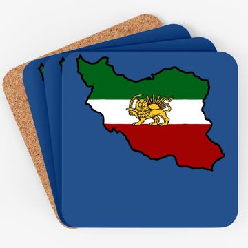 Discover Iran Flag With Lion Coaster
