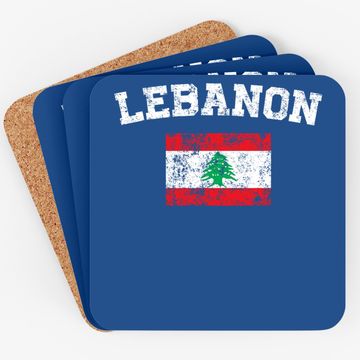 Discover Vintage Flag Lebanon Coaster