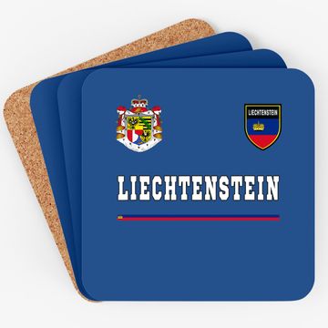 Discover Liechtenstein Flag Football Coaster