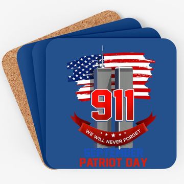 Discover Patriot Day September 911 Memorial We Never Forget Usa Flag Coaster