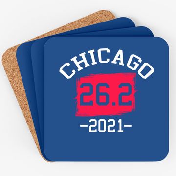 Discover Chicago 26.2 2021 Marathon Running Runners Coaster