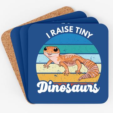 Discover I Raise Tiny Dinosaurs Leopard Gecko Mom Dad Reptile Coaster